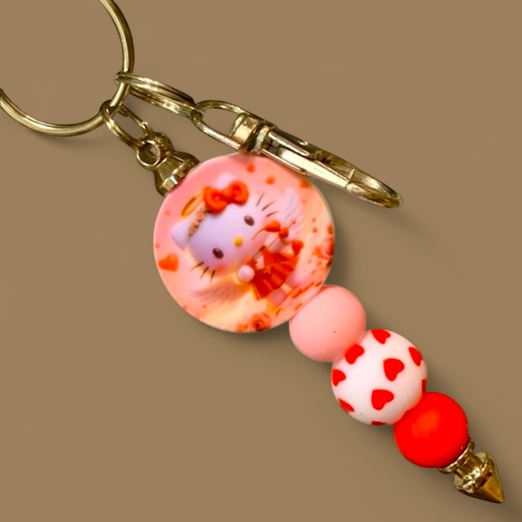 Hello Kitty Angel Keychain, Bag, or Backpack charm hello Kitty family Sanrio - Picture 2 of 4